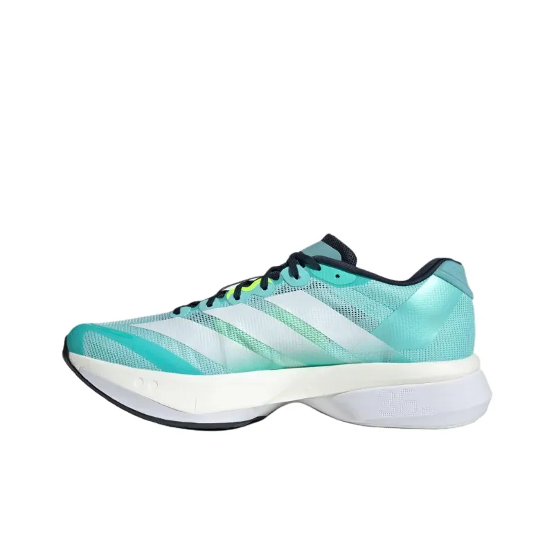 Adidas Adizero Boston 13 Breathable Low Top Running Shoes Men's Green-2