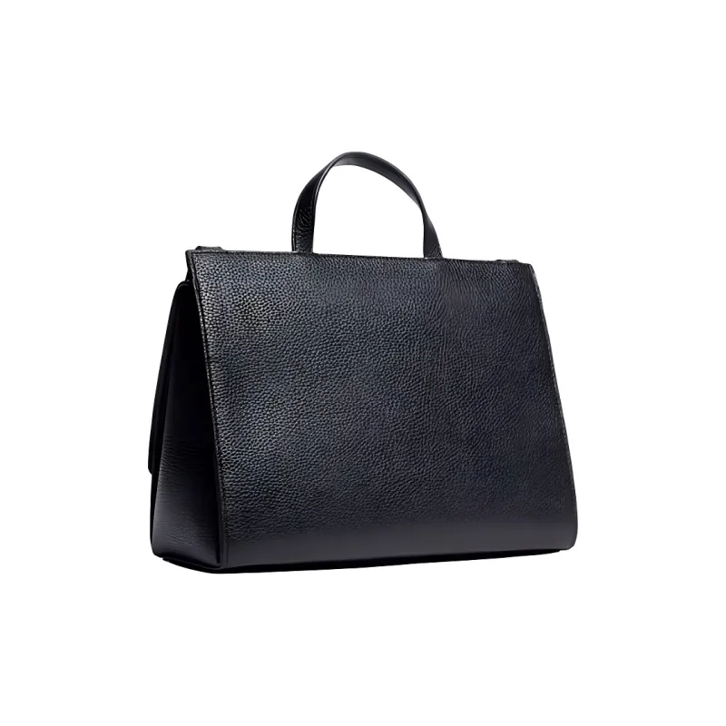 CALVIN KLEIN Polyurethane Handbag Shoulder Bag Crossbody Bag Large Size Women's Black-1
