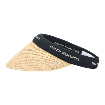 Helen Kaminski Raffia Logo Visor