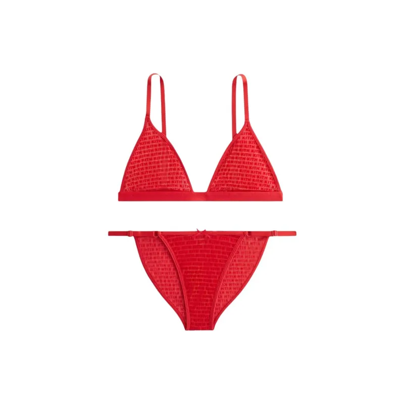 KITH Women's Bra & Cheeky Set Cherry Bomb-0