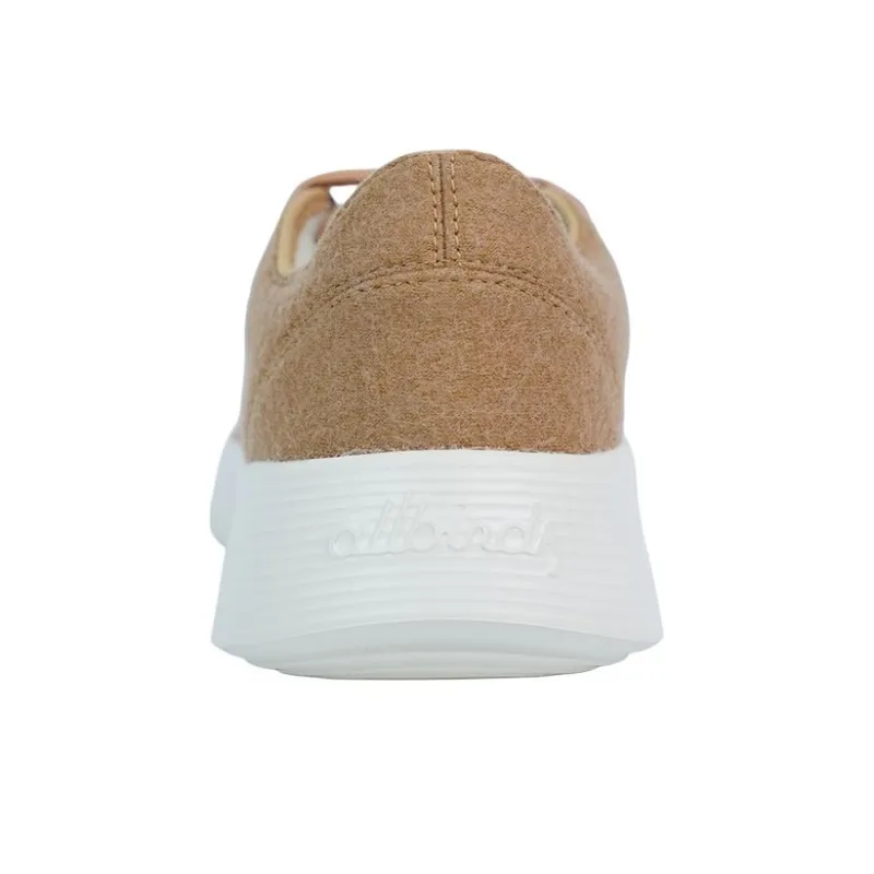 Allbirds Wool Runner Go Breathable And Lightweight Low Top Running Shoes Women's Gravel Beige-3