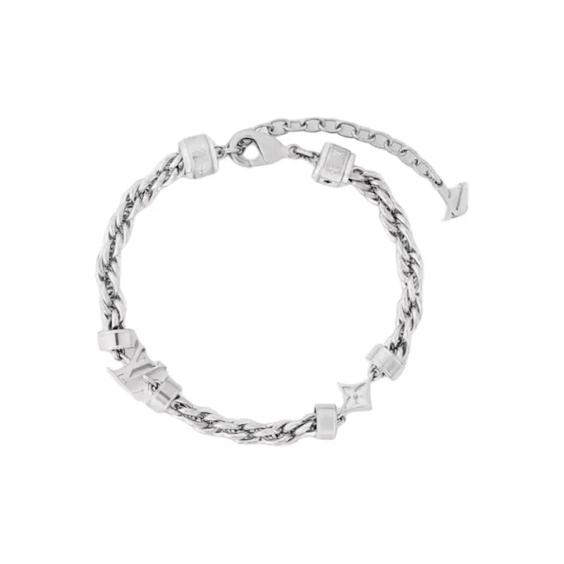 LOUIS VUITTON Metal, Brass Bracelets Men's Silver-0