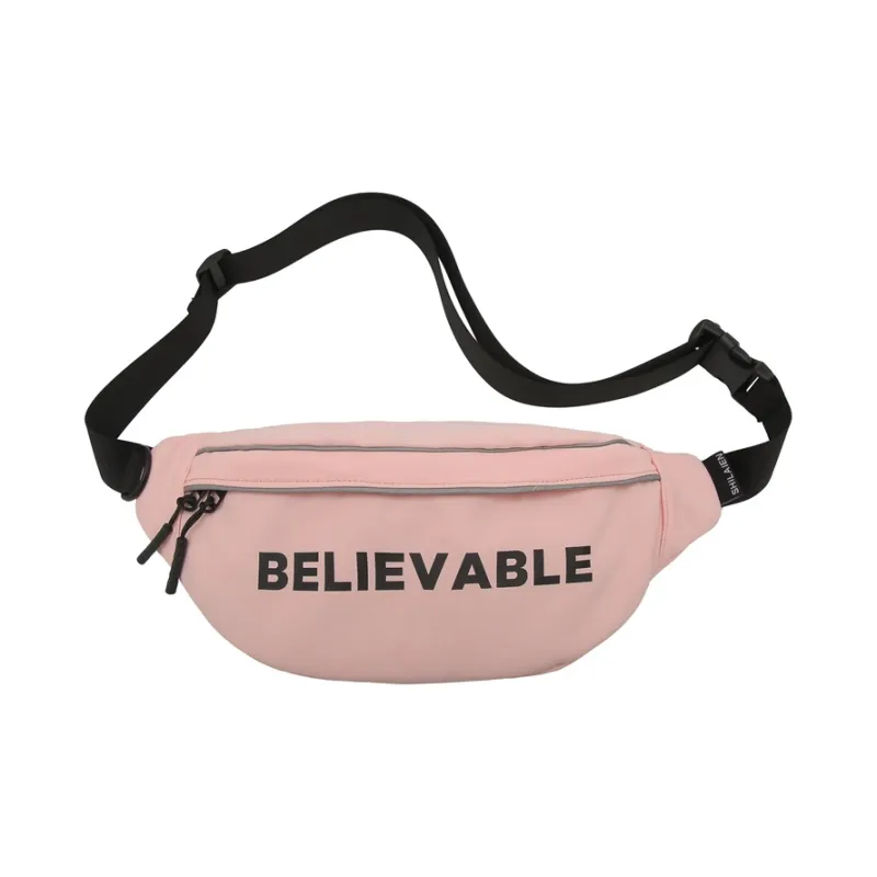 OURFUN Nylon Sling Bag Unisex White/Black/Red/Green/Blue/Pink-30