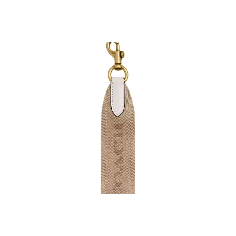 COACH Recycled Polyester With Calfskin Bag Strap Women's Brass-1