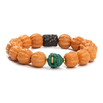 MUUSI Monkey Head Walnut Bracelets Unisex