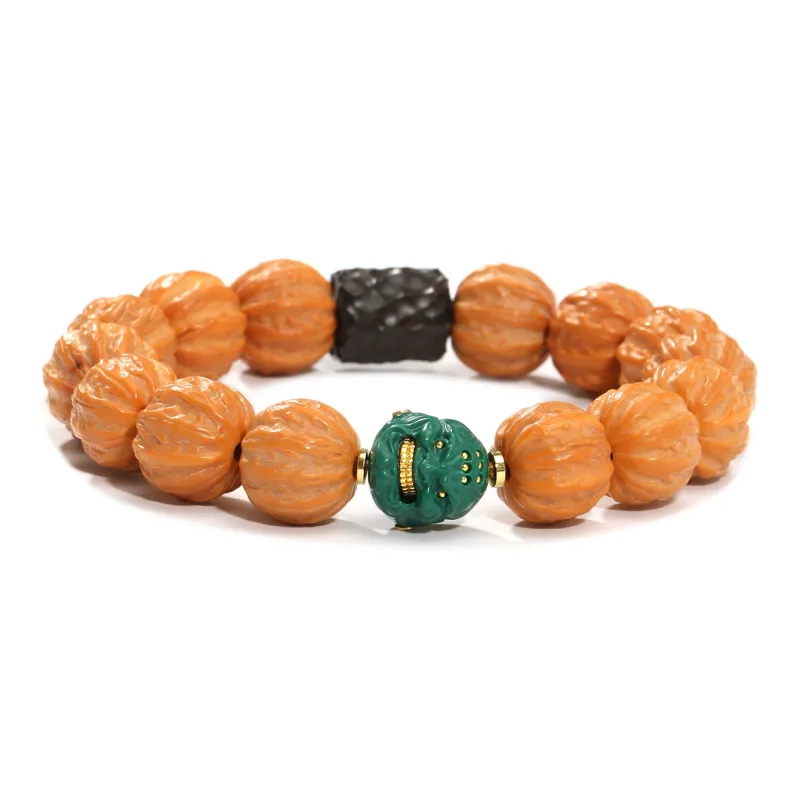 MUUSI Monkey Head Walnut Bracelets Unisex-7