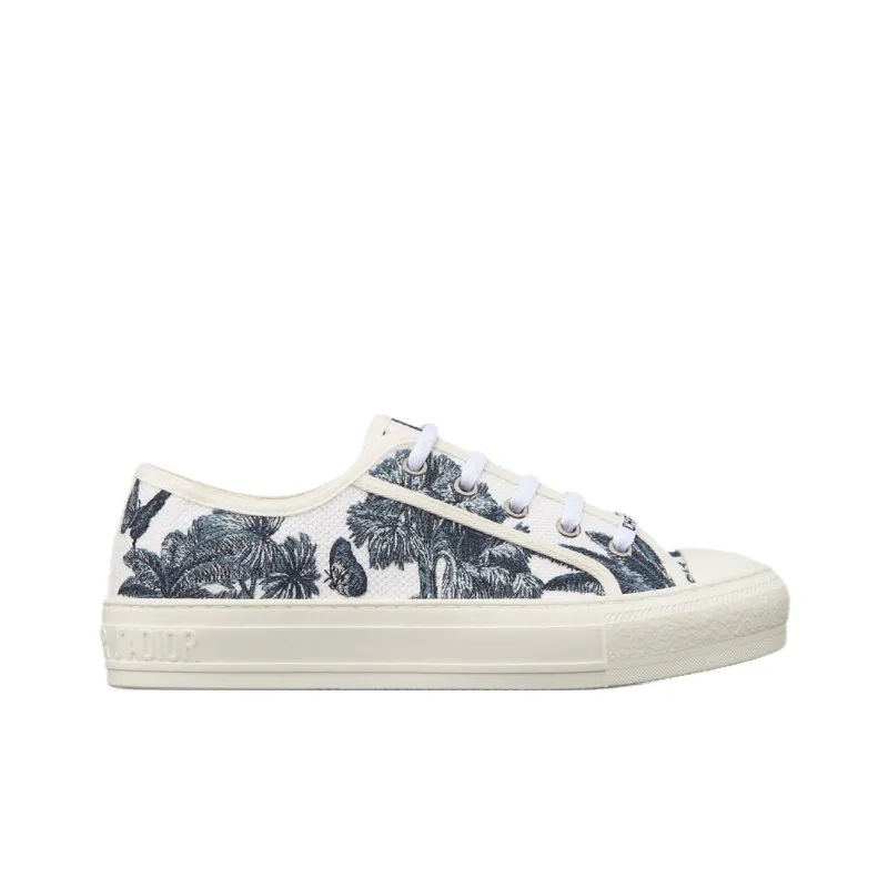 DIOR Walk'n'Dior Dioriviera Low Top Canvas Shoes Women's Blue-1
