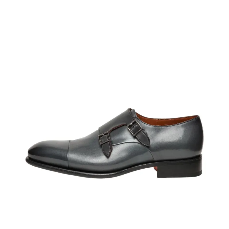 Santoni Carter Dress Shoes Men's Green-0