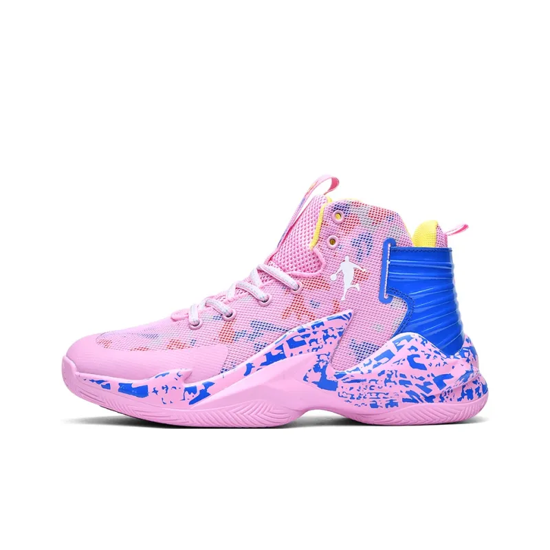 GQWE Shock Absorbers Slip Resistant, Abrasion Resistant, Lightweight High Top Basketball Shoes Unisex-18