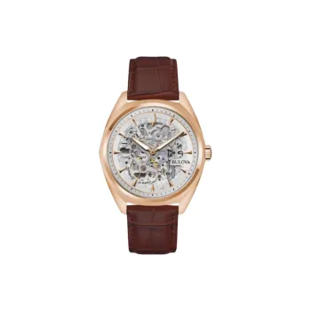 BULOVA Wrist Watch Automatic Mechanical Movement 41mm Cut Out Dial Men's Watches