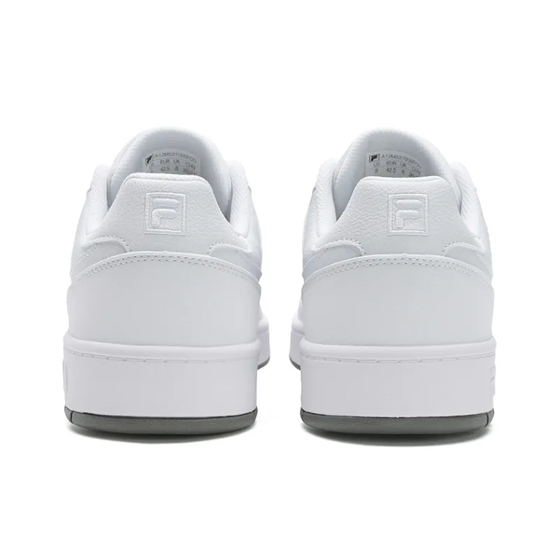 FILA TARGA 1+Round Shield Shoes Breathable And Lightweight Low Top Tennis Shoes Men's Standard White-3