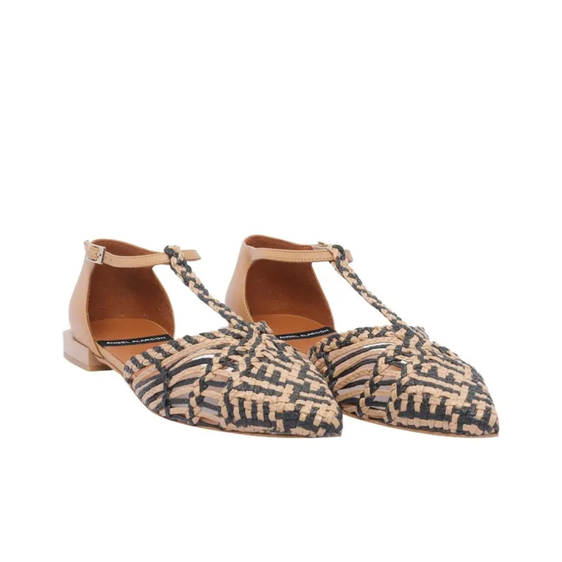 ANGEL ALARCON Amelie Casual Single Shoes Women's Brown-2