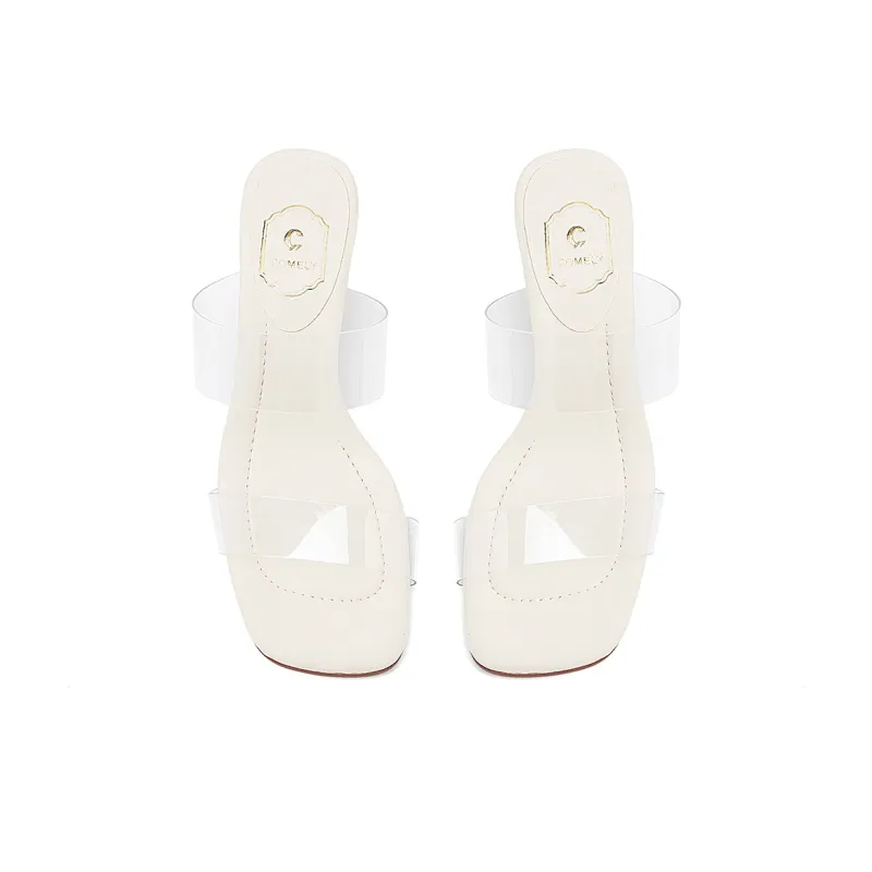 COMELY Slide Slippers Women's Ecru/Apricot-3