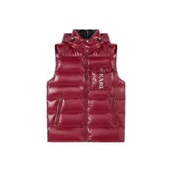 KARL LAGERFELD FW24 Vest Men's Burgundy