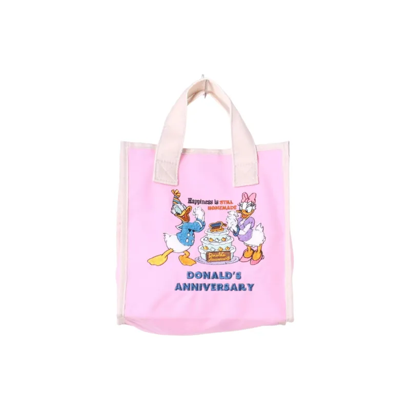 Disney Cotton Tote Bag, Shopping Bag, Handbag Mini Women's Pink-0