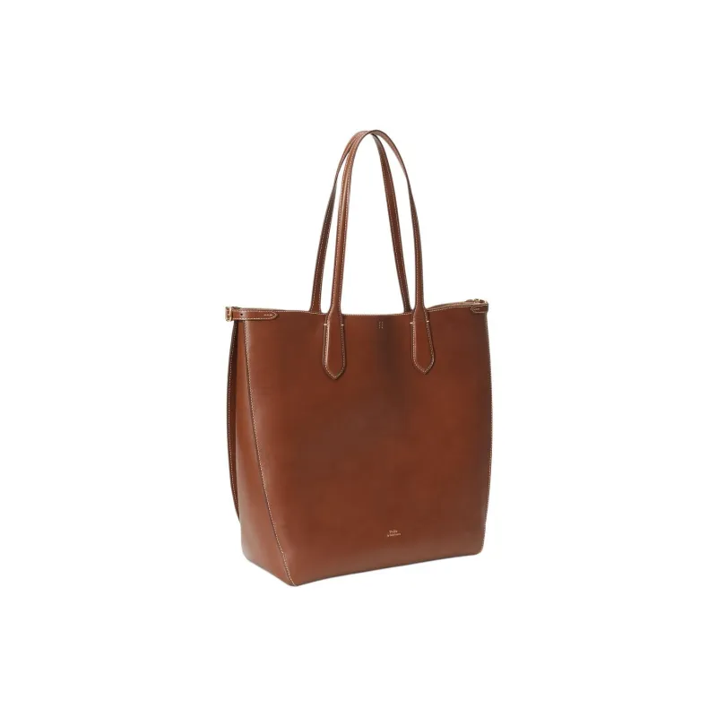 Polo Ralph Lauren Bellport Cow Leather Tote Bag, Shopping Bag, Handbag, Shoulder Bag Women's Leather Color-1