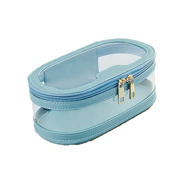 WW 160704 Refreshing Refined Cosmetics Bag Premium Small Run Design With Texture PVC Transparent Makeup Bag Makeup Bags-3