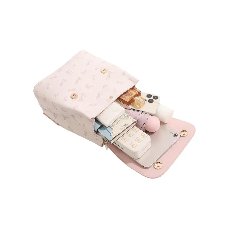 Barbie PU Backpack Women's Pink/White-10