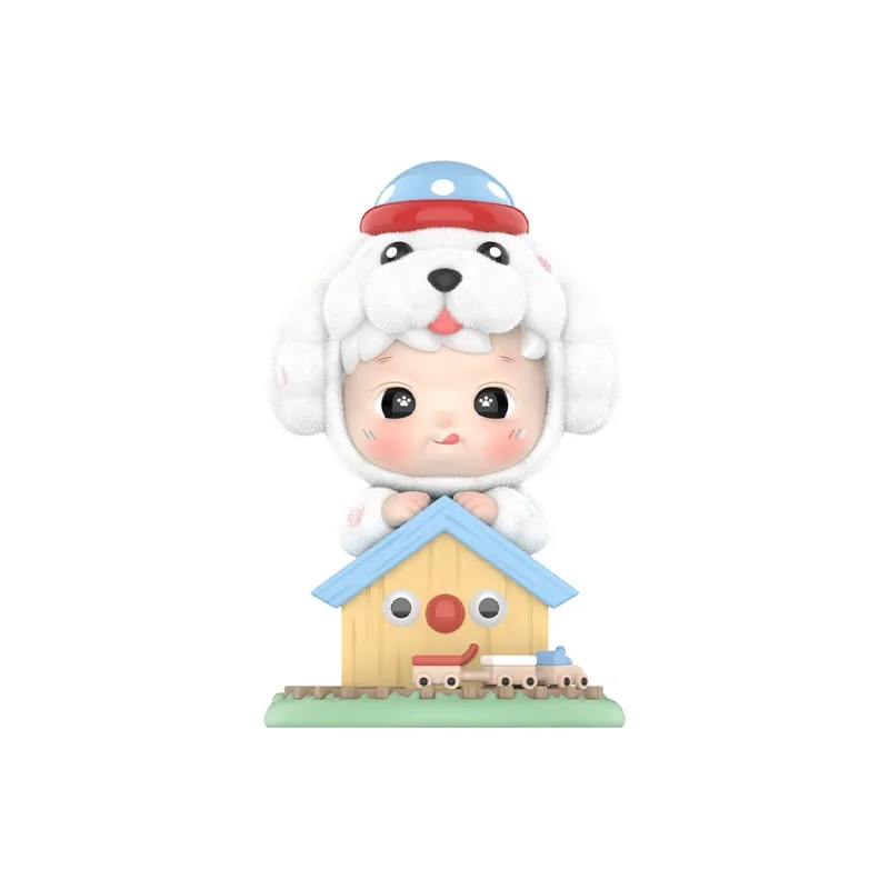 POP MART HACIPUPU Cotton Candy Puppy Figure Hang Tag Box-0