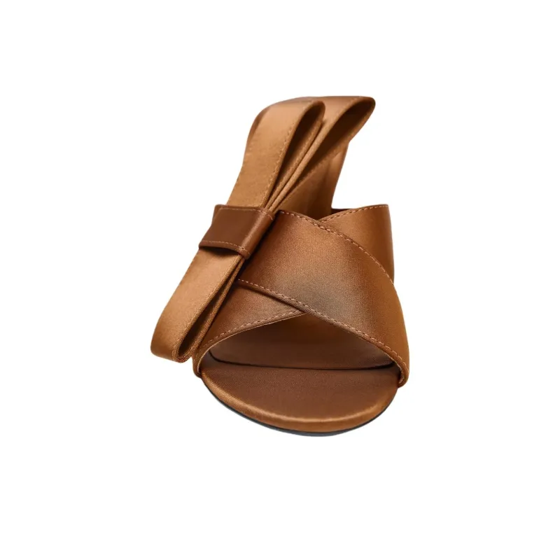 ZARA Abrasion Resistant Slide Slippers Women's Brown-2