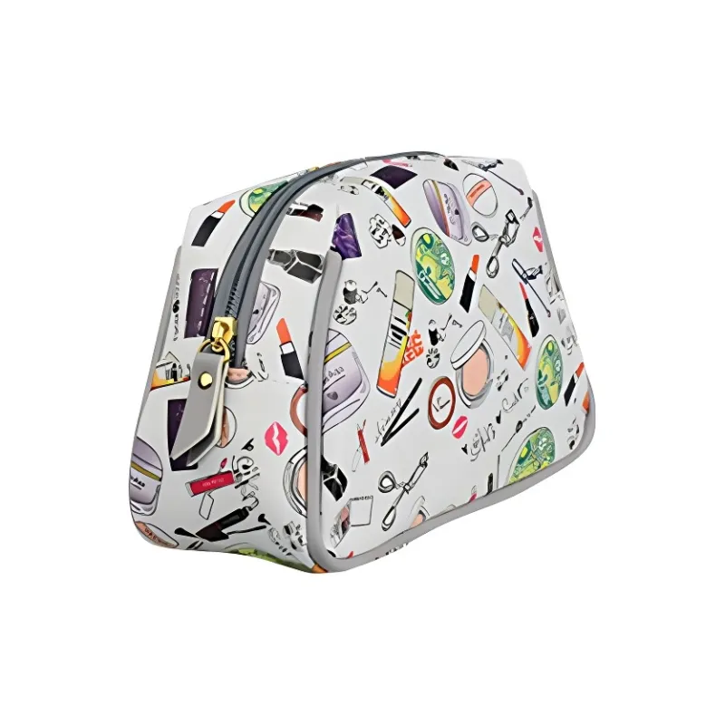 WW 5236 Fashion Trend Digital Print Clutch, Cute Waterproof Cosmetics Storage, Portable PU Makeup Bag Makeup Bags-3