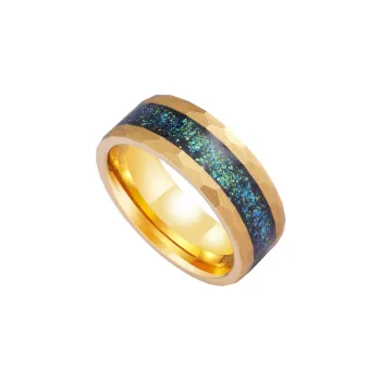Saya Tungsten Gold Rings Unisex