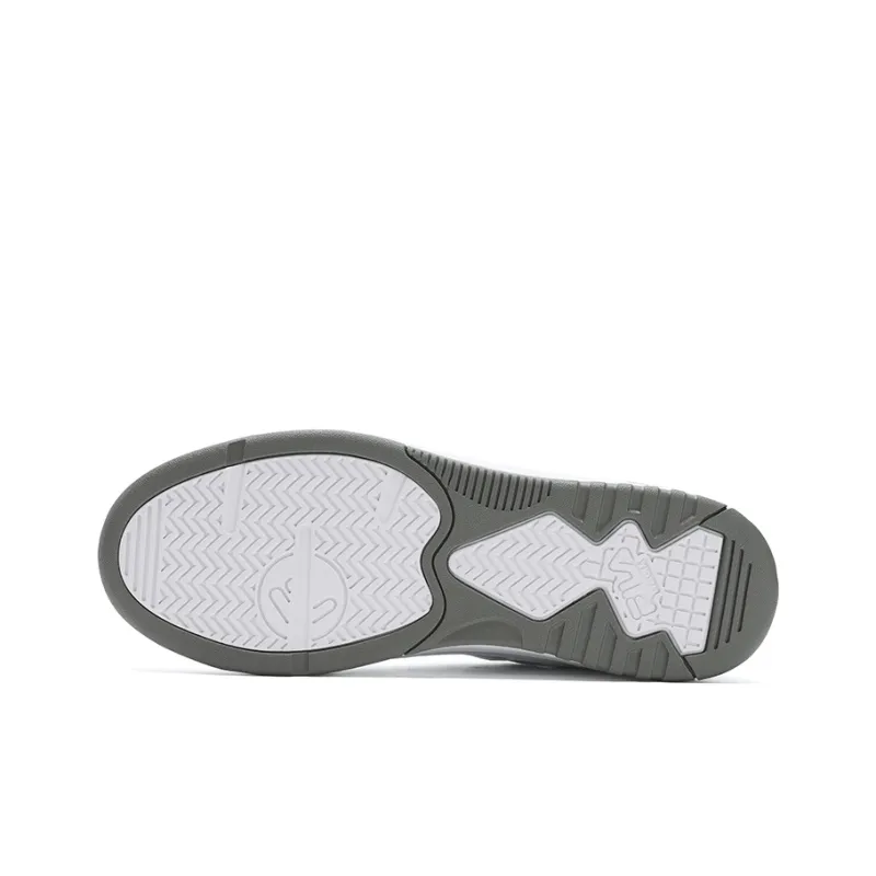 FILA TARGA 1+Round Shield Shoes Breathable And Lightweight Low Top Tennis Shoes Men's Standard White-4