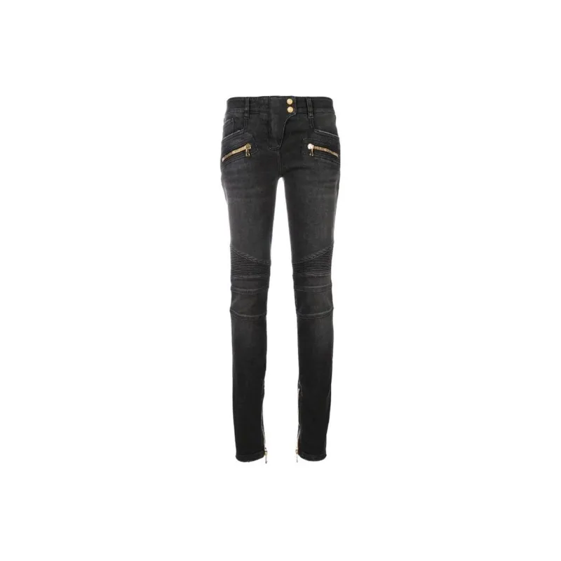 BALMAIN Skinny Biker Jeans-0