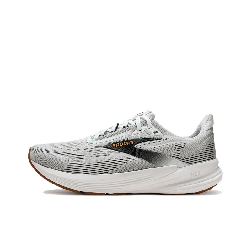 Brooks Abrasion Resistant Low Top Sprint Running Shoes Men's Gray-0
