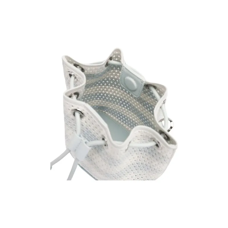 CHARLES&KEITH Fabric Bucket Bags Crossbody Bag, Shoulder Bag Women's Sea Salt Blue-4