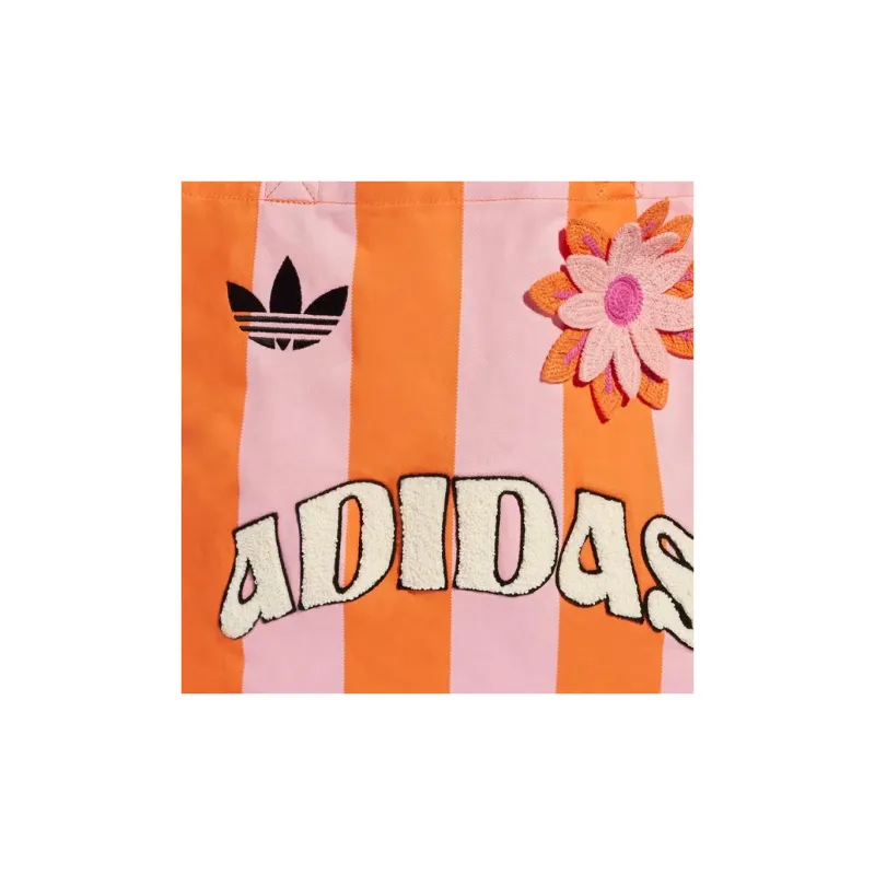 Adidas Cotton Shoulder Bag Unisex Half Pink Spark & Half Sun Orange-3