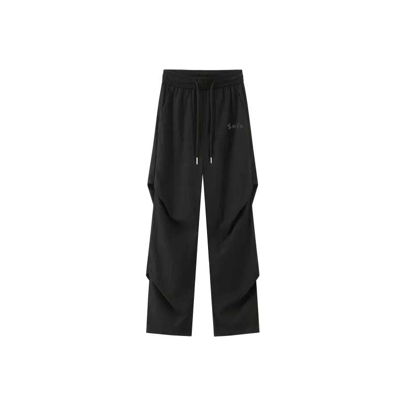 SOIE Casual Pants Unisex Gray White-0
