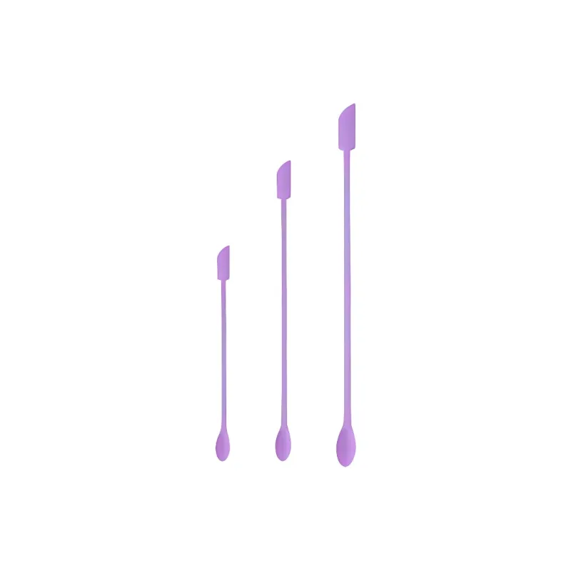 ZHENZI Cosmetics Silicone Scoop Spoon Scratch Blade Lotion Light Bottle Tool Mini-12