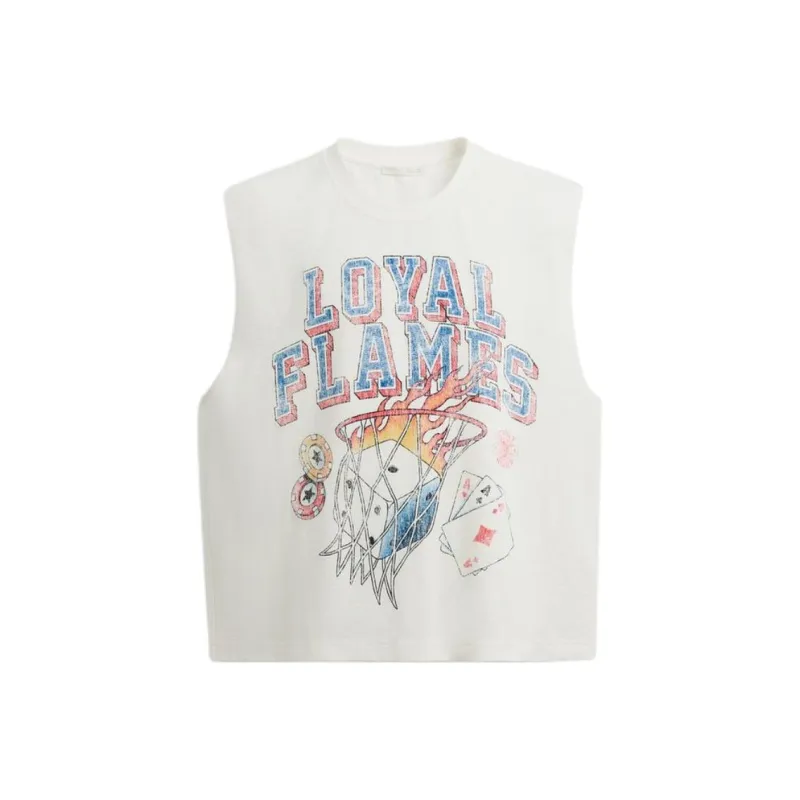 ZARA Tank Tops Men Frosted White-0