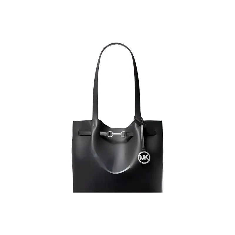 MICHAEL KORS Split Cow Leather Tote Bag, Shopping Bag, Shoulder Bag Large Size Women's Black-2
