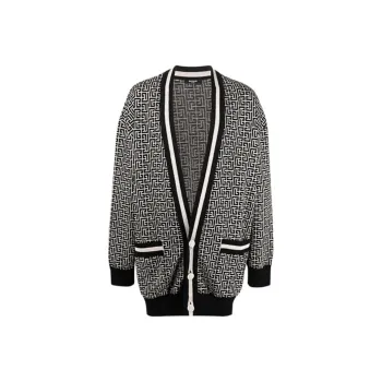 BALMAIN FW21 Loose Fit Knitwear Men's Black