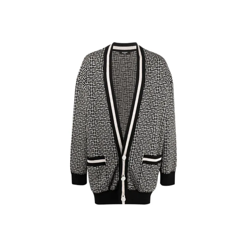 BALMAIN FW21 Loose Fit Knitwear Men's Black-0