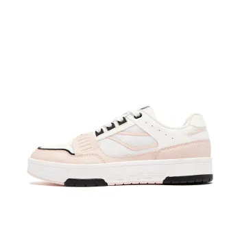 QIAODAN Dry Anti Slip Wear Resistant Low Top Skateboard Shoes Women's Jordan White Cloud Pink