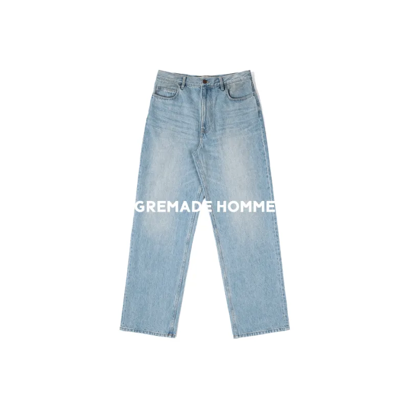 Gremade Homme Jeans Men Washed Blue-1