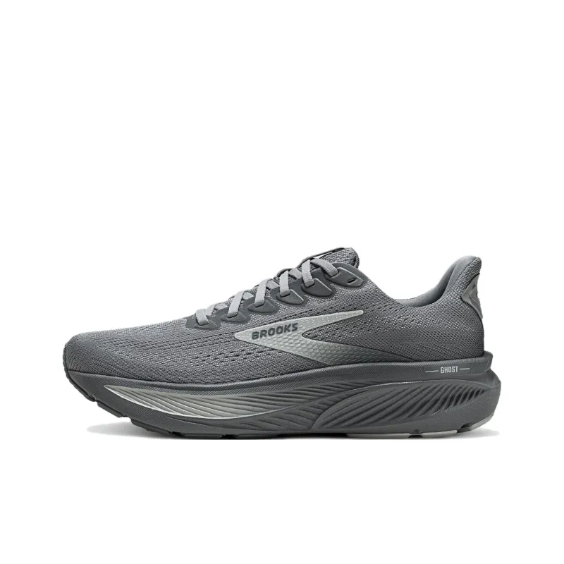 Brooks Ghost 17 Wear resistant And Lightweight Low Top Casual Running Shoes Men's Gray-0