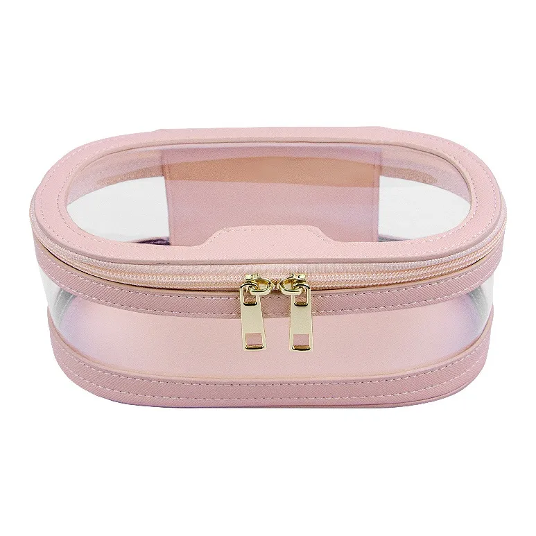 WW 160704 Refreshing Refined Cosmetics Bag Premium Small Run Design With Texture PVC Transparent Makeup Bag Makeup Bags-6