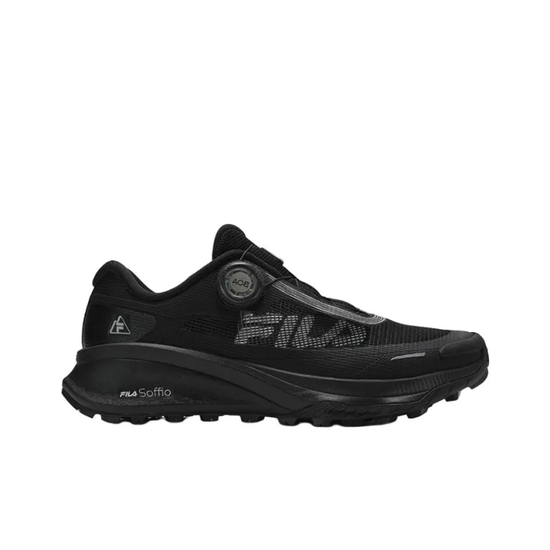 FILA LYNX BOA Abrasion Resistant Low Top Running Shoes Women's Black-1