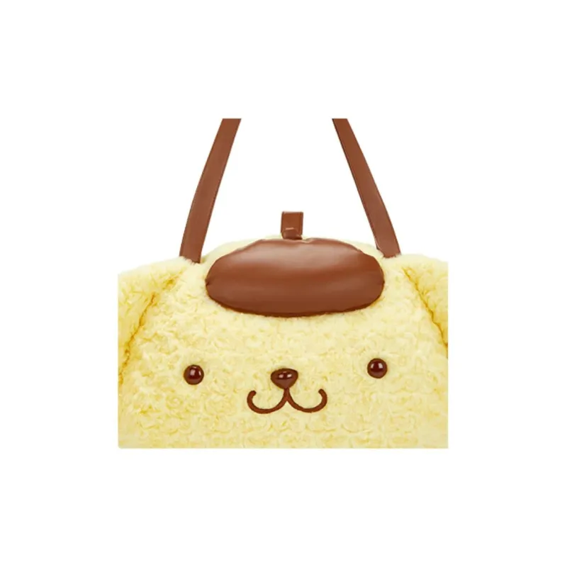Sanrio Rose Velvet Handheld Shoulder Bag Unisex Pompompurin-4