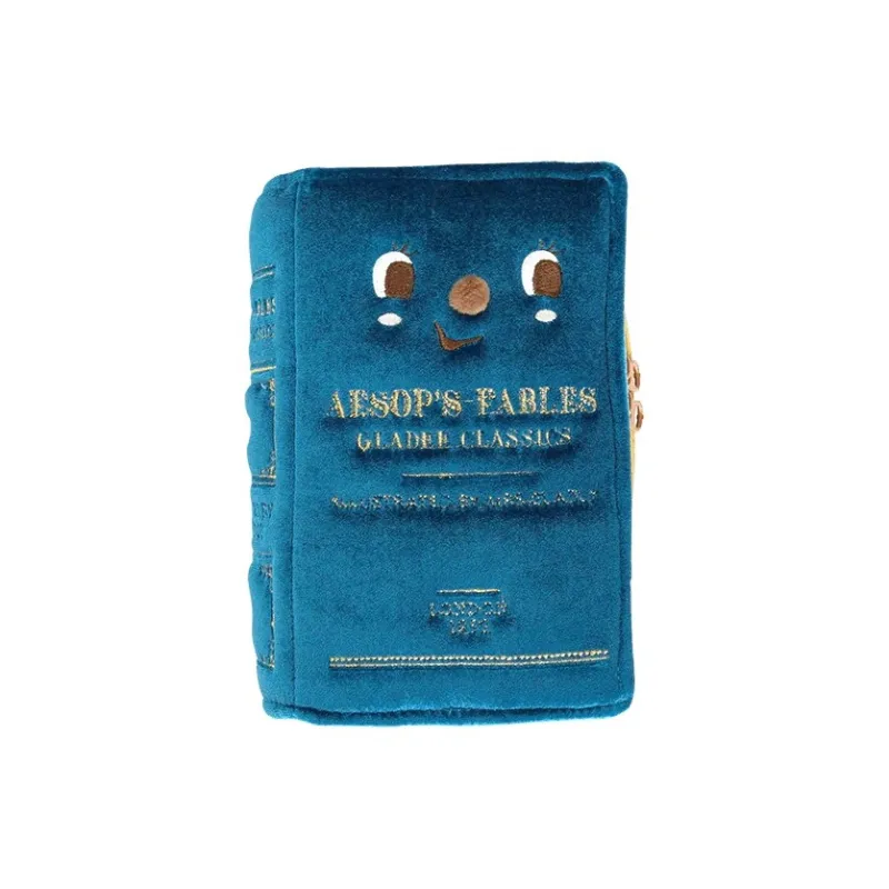 GLADEE Old Book Pouch 3/Blue Vintage Book Pencil Case Pencil Case/pencil Box-0