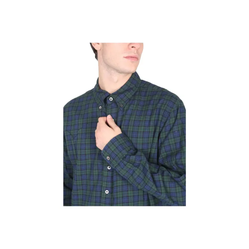 ENGINEERED GARMENTS Checked Oversized Shirt-3
