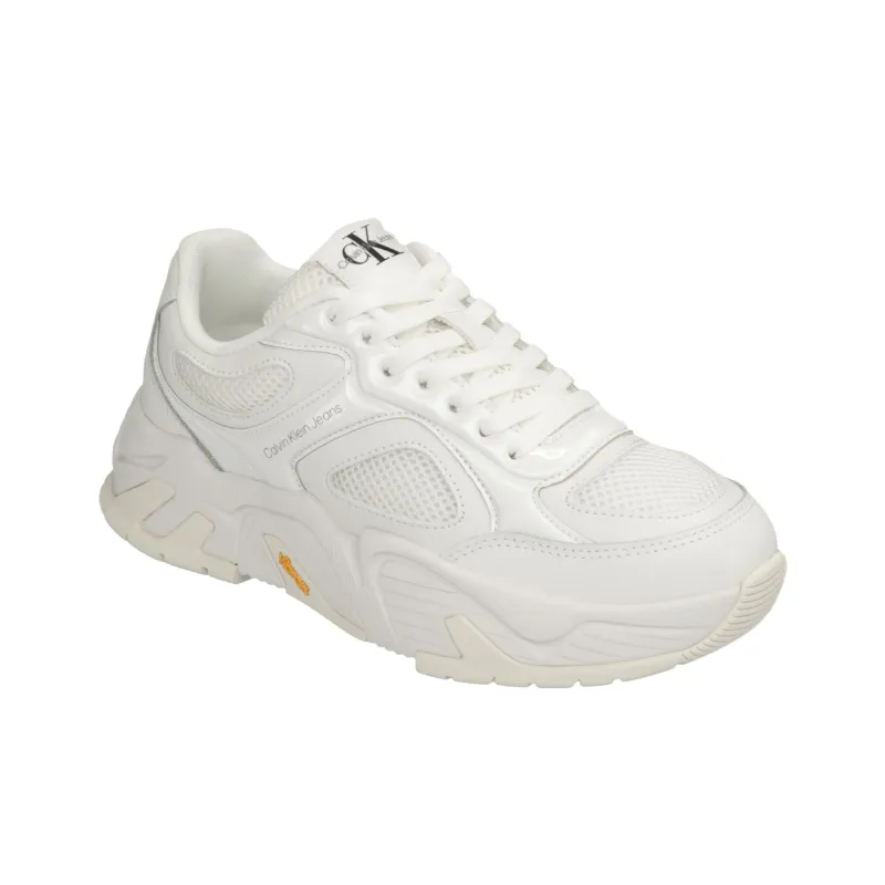 CKJ CALVIN KLEIN JEANS Chunky Runner Low Top Casual Shoes Women's White-2
