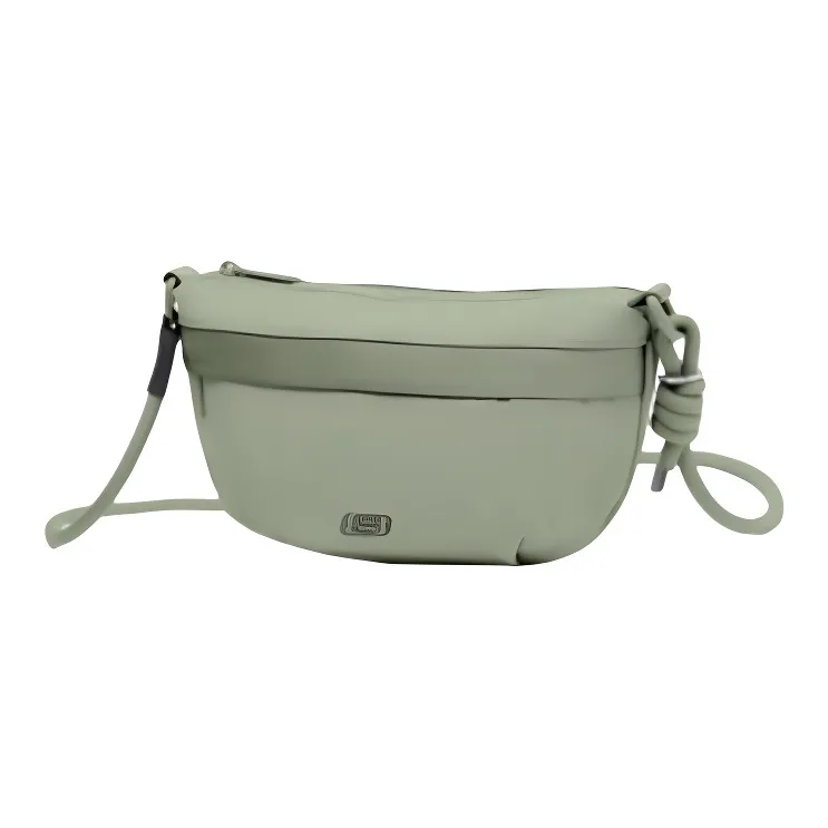 Skechers Colorful Guze Fabric Shoulder Bag, Crossbody Bag Unisex Herbal Beige-2