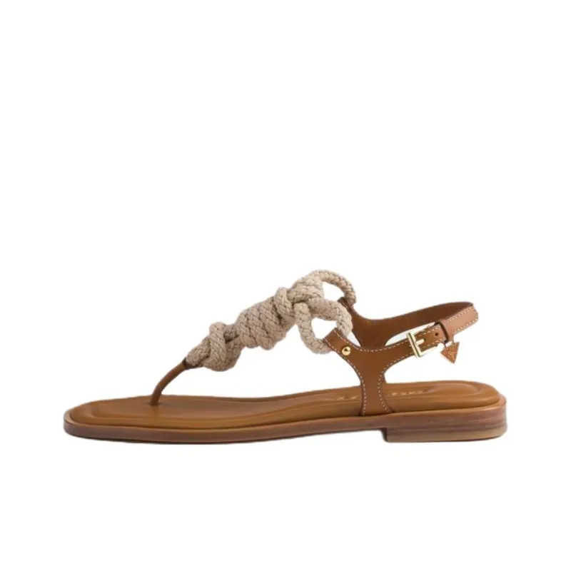 PRADA One Strap Sandals Women's Brown-0
