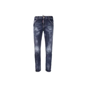 DSQUARED 2 Bleached Effect Straight Leg Skinny Jeans