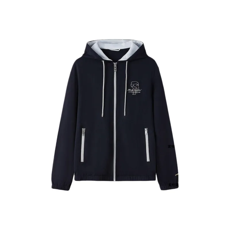 KARL LAGERFELD SS25 Jackets & Coats Men's Navy Blue-0